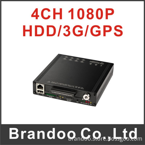2015 Hot Sale 4CH 3G WiFi G-Sensor GPS 1080P SD Card DVR for Bus, Taxi, Police Car From Brandoo
